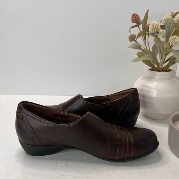 Dansko Fanny Leather Casual Comfort Shoe Brown Women 40/9.5 Tried On - Picture 7 of 11